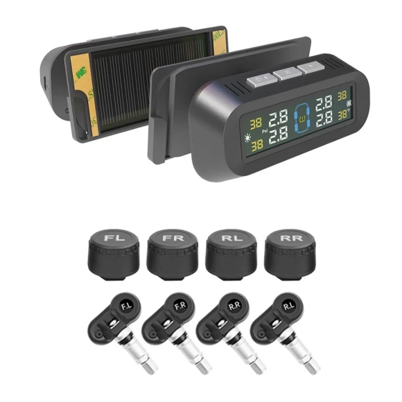 Smart Solar-Powered TPMS with Color Display — TPMS Sensor Replacements, A Auto Parts Mall