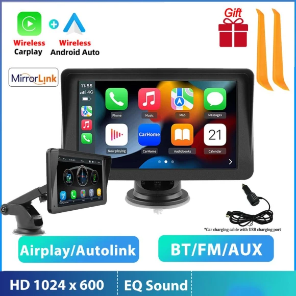 7-inch Portable Touchscreen Multimedia Video Player — Stereo Receivers, Auto Accessories Home