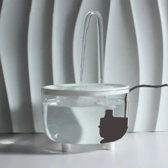 Automatic Fountain Filter for Cats — Pet Hydration Solutions, Indoor Furniture