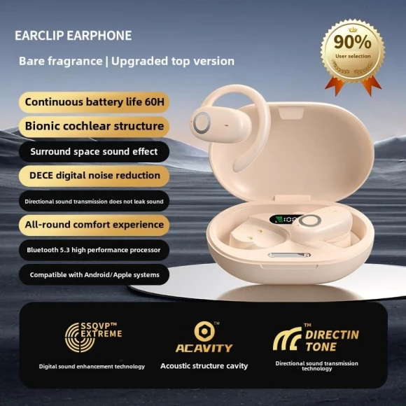 Bluetooth Earbuds with Open-Ear Design — In-Ear Headphones, Pento Smart