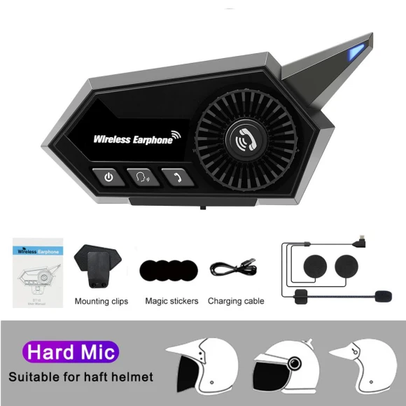Motorcycle Helmet Headset — Communication, Cars Auto Home