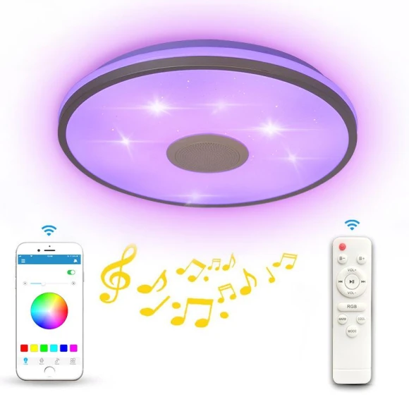 Smart Bluetooth Music Lamp — Overhead Lighting, Supermarket GO