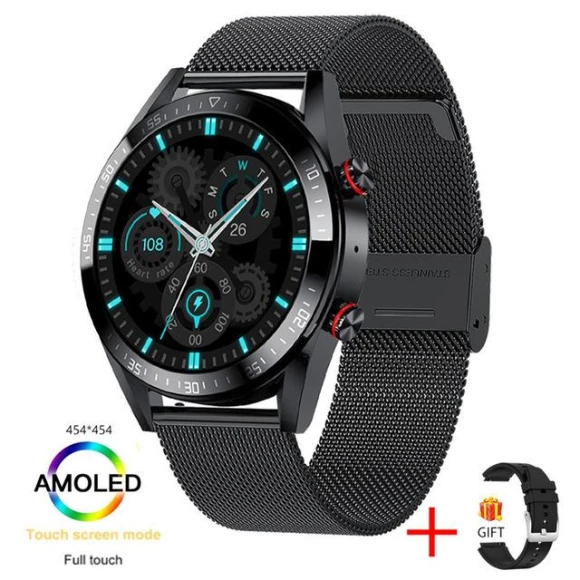 Smartwatch with AMOLED Display, Bluetooth Calling, 4G LTE, Music Playback, and TWS Earbuds Support — Smartwatches, Tiktop2