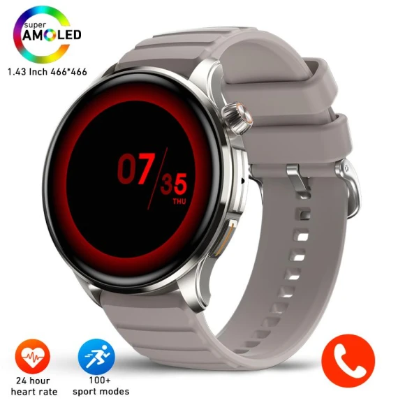 Smartwatch with Bluetooth Calling and AMOLED Display — Smartwatches, Tiktop2