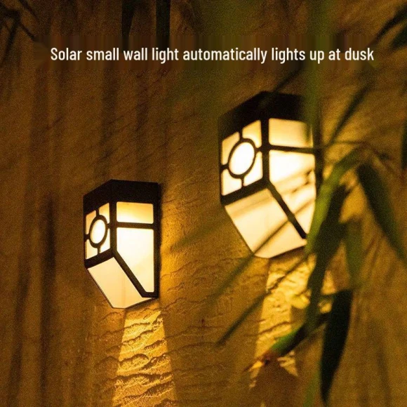 Waterproof Outdoor Solar Wall Light with Motion Sensor and Warm Light — Outdoor, Value Vault