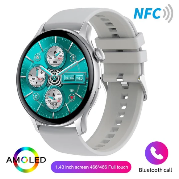 Women's Smart Watch with AMOLED Display, NFC, Heart Rate Monitor — Smartwatches, Zodvboz