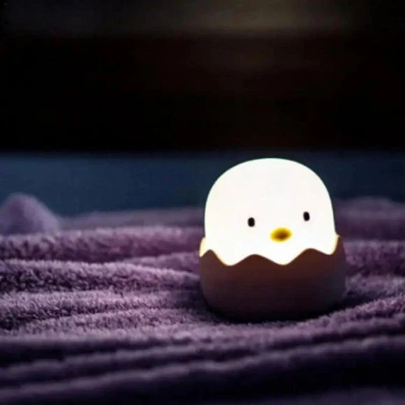 Silicone Touch Sensor Chicken Egg LED Night Light — Night Lights, We Satisfied