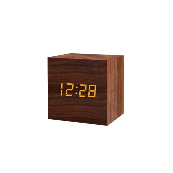 Smart LED Wooden Alarm Clock — Clocks, Homedepot