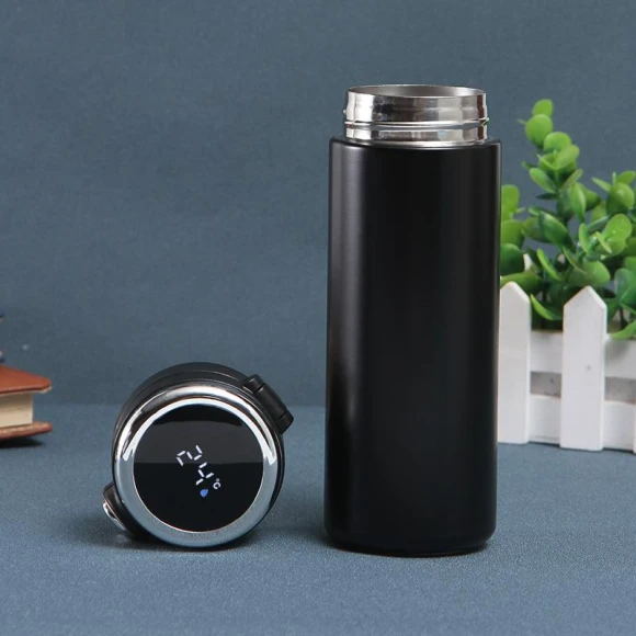 Smart Stainless Steel Mug with LED Lighting — Beverage Warmers, Refreshing Home