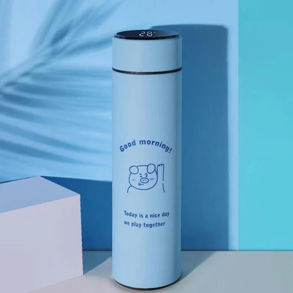 Smart Temperature Display Thermos Mug — Beverage Warmers, Build My Home