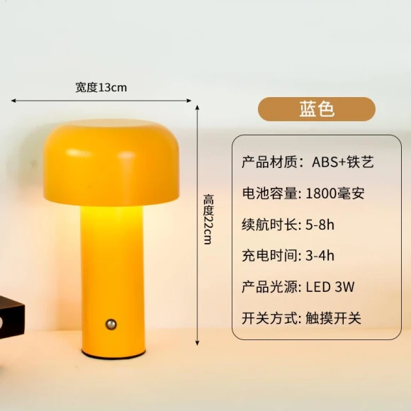 Creative Mushroom Table with USB Charging and Touch Sensor — USB Lighting Solutions, Home Textiles Fashion Gallery