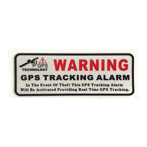 GPS Tracking Alarm Sticker — Accessories, Dream Garage