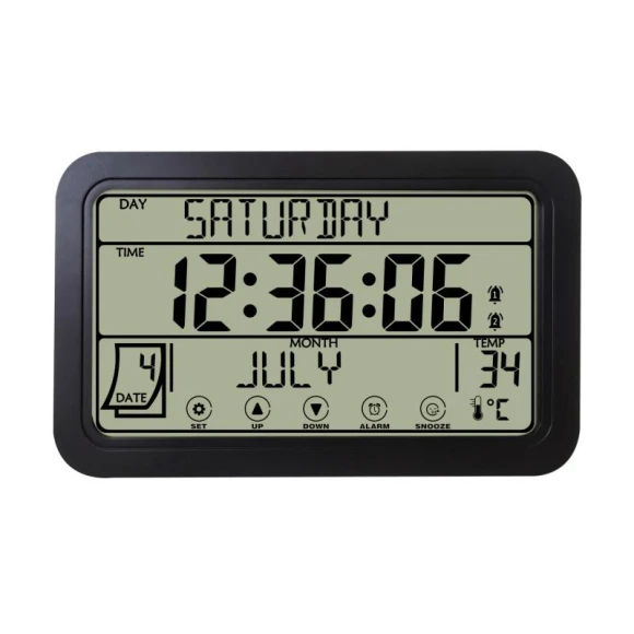 Large Digital Wall Clock with Touch Screen — Alarms & Clocks, DC-HOME-4