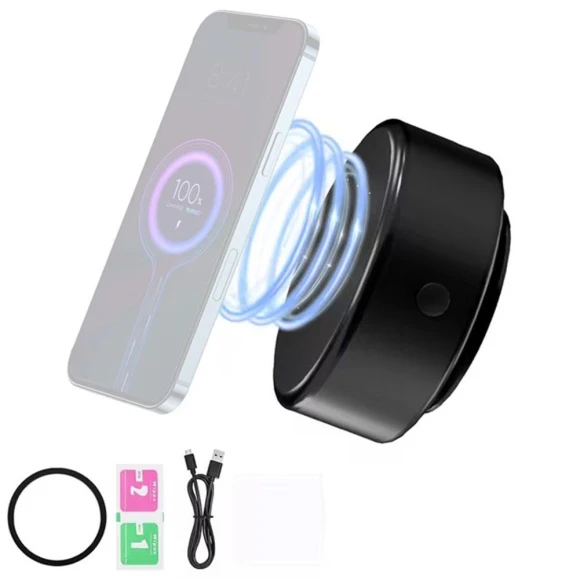 Magnetic Car Phone Holder with Wireless Charging — Dashboard Installation Kits, A Auto Parts Mall