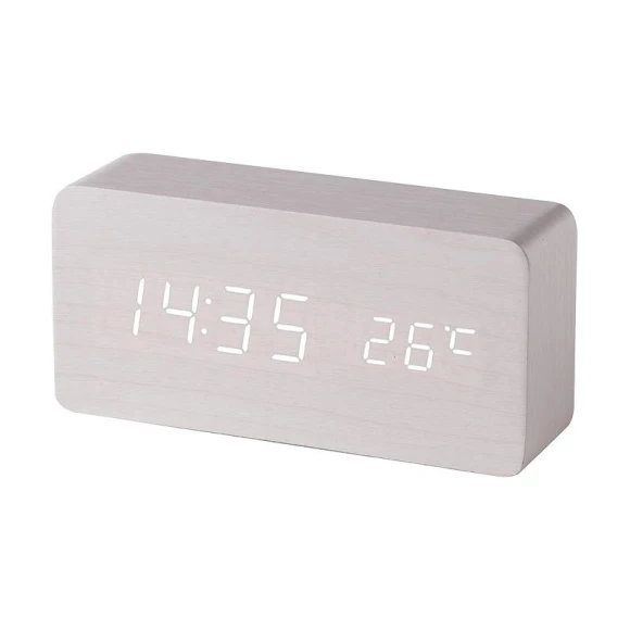 Modern Wooden LED Smart Alarm Clock — Clocks, AKA005