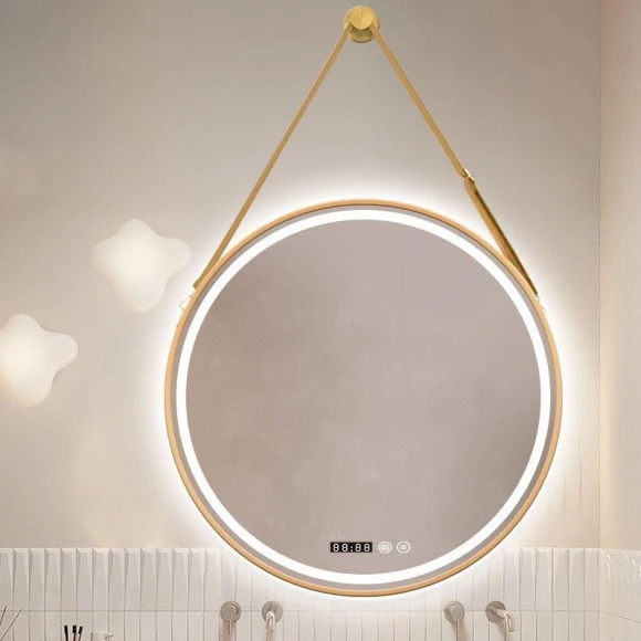 Round Makeup Mirror with LED Lighting — Makeup, Vinde Home