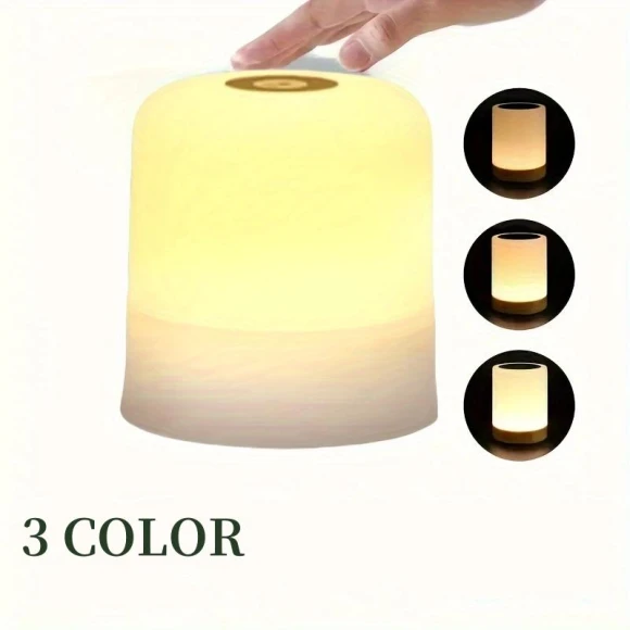 Colorful LED Touch Bedside Night Light — Night Lights, happy8