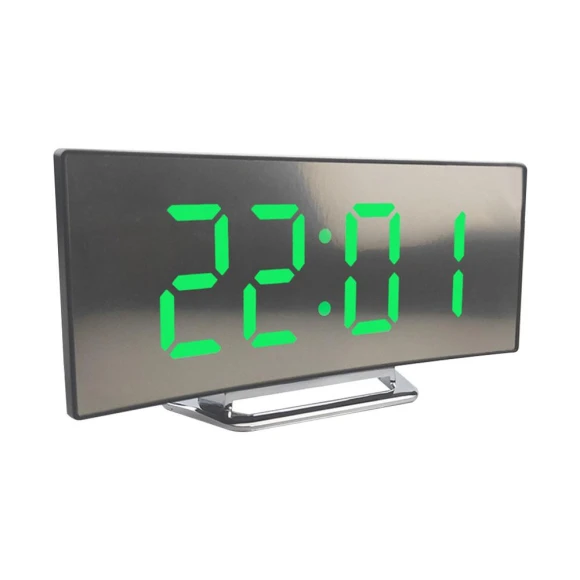 Curved LED Electronic Clock with Sleep Temperature — Clocks, Daily necessities-V