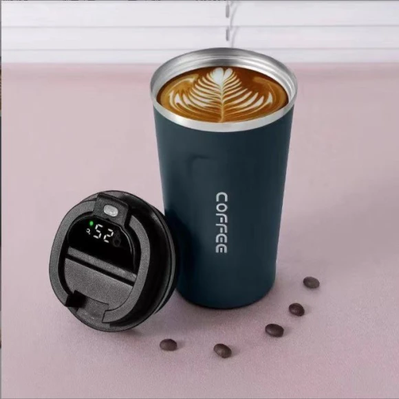 Smart Temperature Display Travel Mug — Beverage Warmers, Versatile Home Furnishing