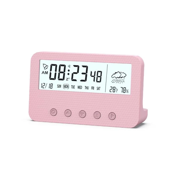 Digital Alarm Clock with Temperature and Humidity Display — Alarms & Clocks, Tondo