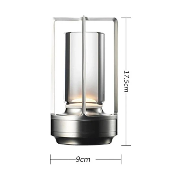 Rechargeable Wireless LED Desk Lamp with Touch Dimming, Warmya