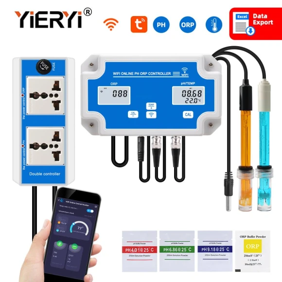 Smart WiFi Water Quality Monitor — Test Kits & Thermometers, yieryi