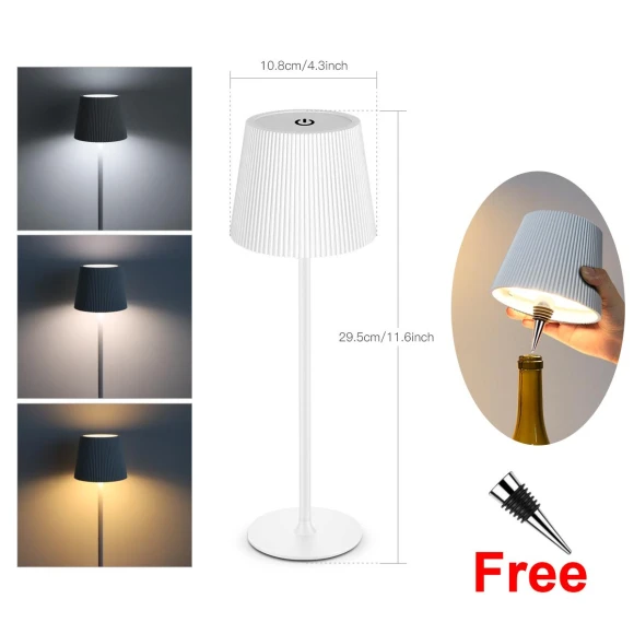 Touch Control Table Lamp with USB Charging — Desk & Table Lighting, AIMINGTE Light Accessories