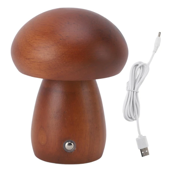 Wooden Mushroom Night Light — Night Lights, CosyHome