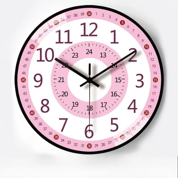 10-inch Learning Wall Clock — Educational Timepieces, Window glass film