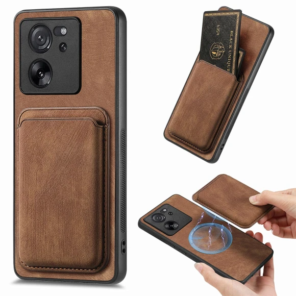 Leather Back Cover with Detachable Card Holder — Phone Accessories, Smartwatch 2025