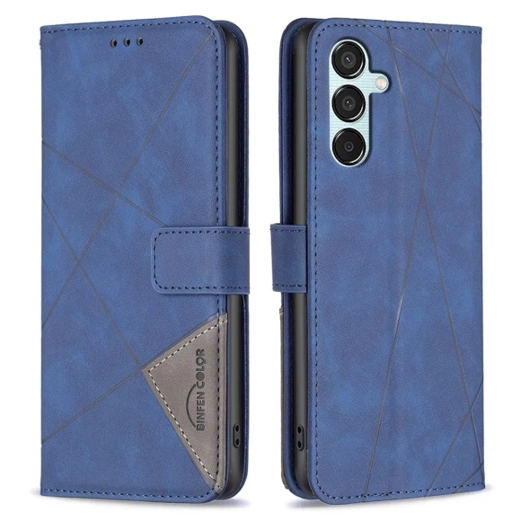Phone Cases Wallet Stand Geometry Imprinted Leather Cover — Phone Accessories, Smartwatch 2025