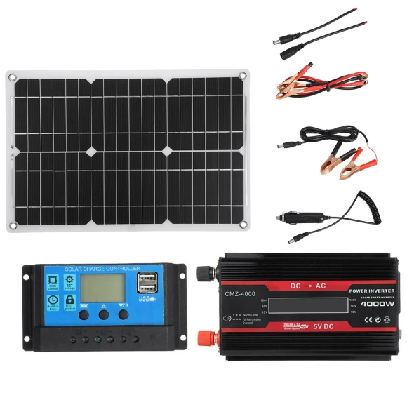 Solar Energy System 4000W — Solar & Wind Power, Good Luck Zuo