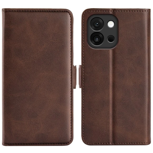 Calf Texture Leather Wallet Phone Cover — Basic Cases, Smartwatch 2025