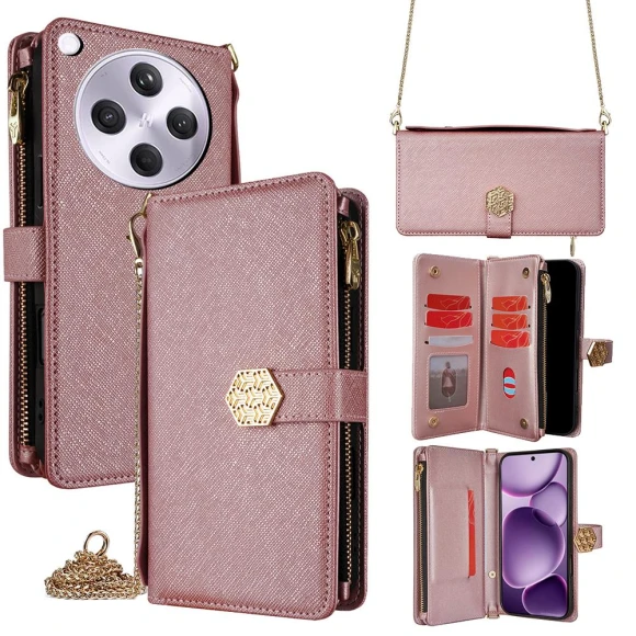 Cross Texture PU Leather+TPU Wallet Phone Cover with Strap — Sleeves, Smartwatch 2025