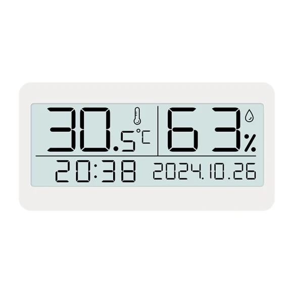 Digital Desk Clock with Alarm, Temperature, and Humidity Display — Clocks, Fashionable bags
