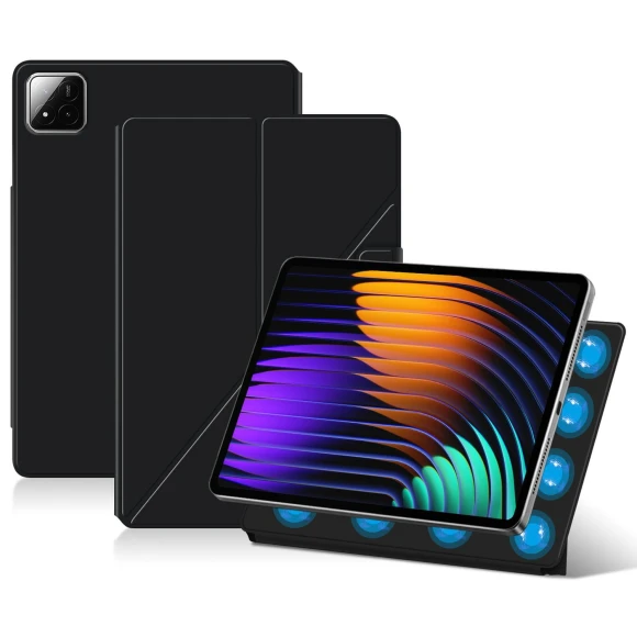 Leather Case Origami Stand Magnetic Tablet Cover — Keyboard Cases, Smartwatch 2025