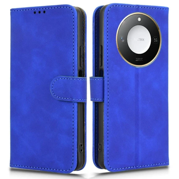 Leather Case Skin-Feel Anti-Drop Wallet Flip Phone Cover — Flip Cases, Smartwatch 2025