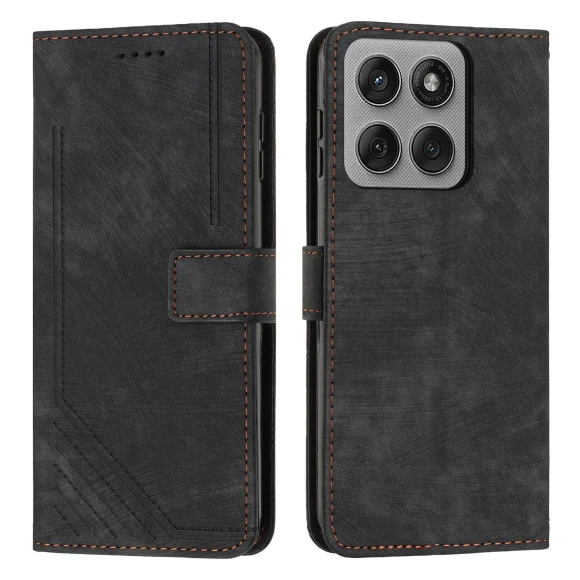 Leather Stand Case with Embossed Lines — Flip Cases, Smartwatch 2025