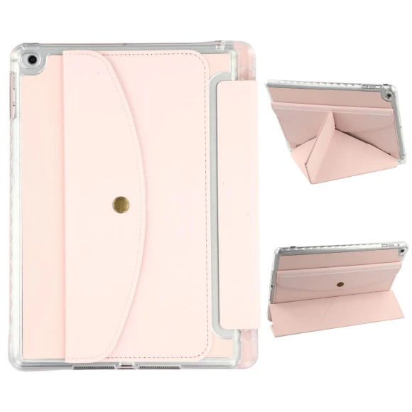Origami Stand Wallet PU Leather Cover with Pencil Slot — Protective Cases, Choices Samsung Cases
