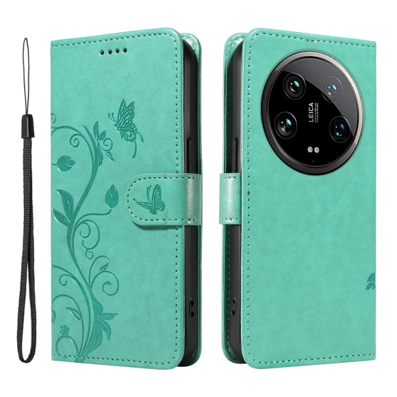 PU Leather Cases Flower Pattern Wallet Stand Phone Cover with Strap — Phone Accessories, Smartwatch 2025