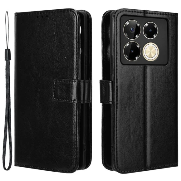 PU Leather Crazy Horse Texture Phone Cover — Back Covers, Smartwatch 2025
