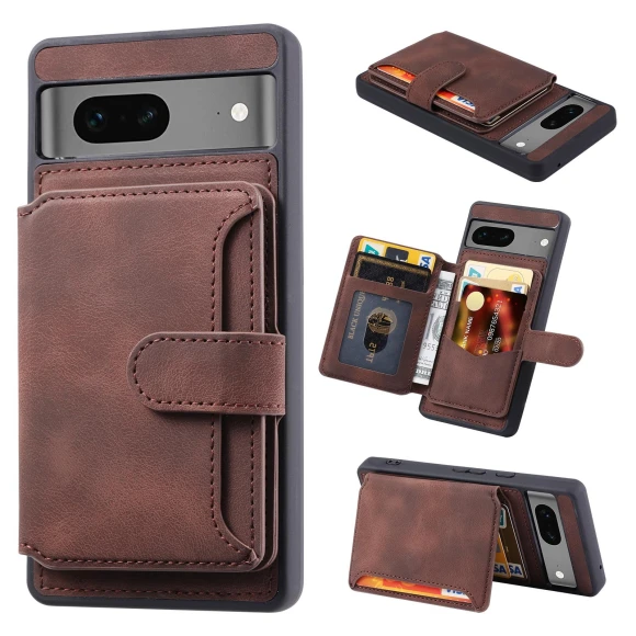 RFID Blocking Leather+TPU Anti-drop Phone Case with Kickstand — Screen Protectors, Smartwatch 2025