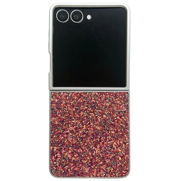 Rubberized Silver Edge Phantom Glitter Hard PC Phone Cover — Basic Cases, Smartwatch 2025