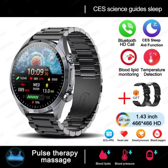 Smart Watch with Pulse Therapy — Smartwatches, ElectronicsHome