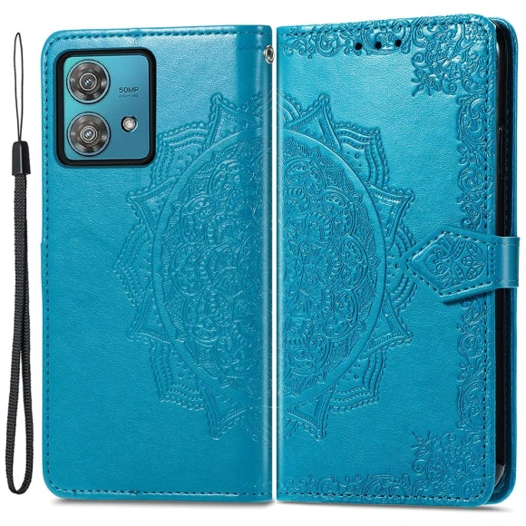 Wallet Leather Phone Cover with Mandala Embossment — Flip Cases, Smartwatch 2025