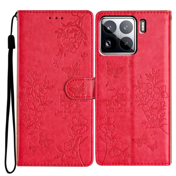 Wallet Phone Case Butterfly Floral Imprint Leather Flip Cover — Flip Cases, Smartwatch 2025