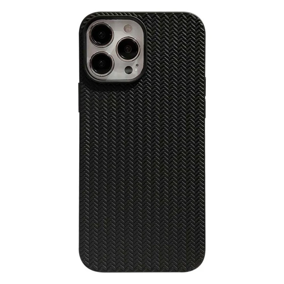Woven Texture Soft TPU Back Case — Basic Cases, Smartwatch 2025