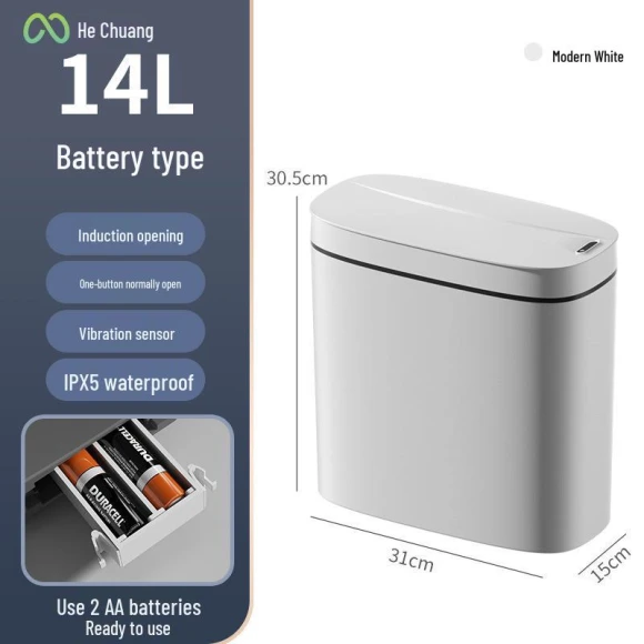 Automatic Waterproof Sensor Trash Can — Kitchen Cans, Polaris star