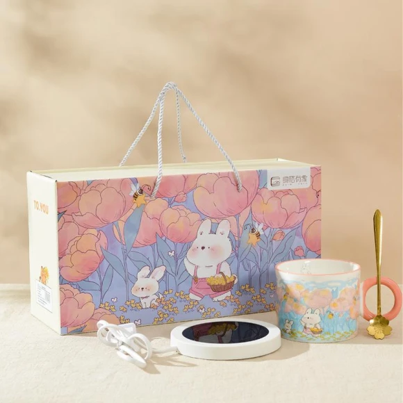 Ceramic Constant Temperature Cup with Smart Heating Coaster — Beverage Warmers, Yiran