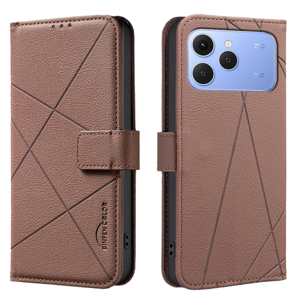 Geometry Imprinted Leather Phone Cover — Flip Cases, Smartwatch 2025